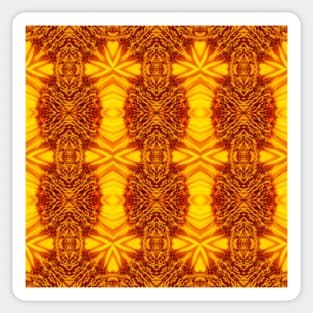 Golden Yellow Sunflower Pattern 1 Sticker